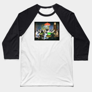 Pugs playing poker Baseball T-Shirt